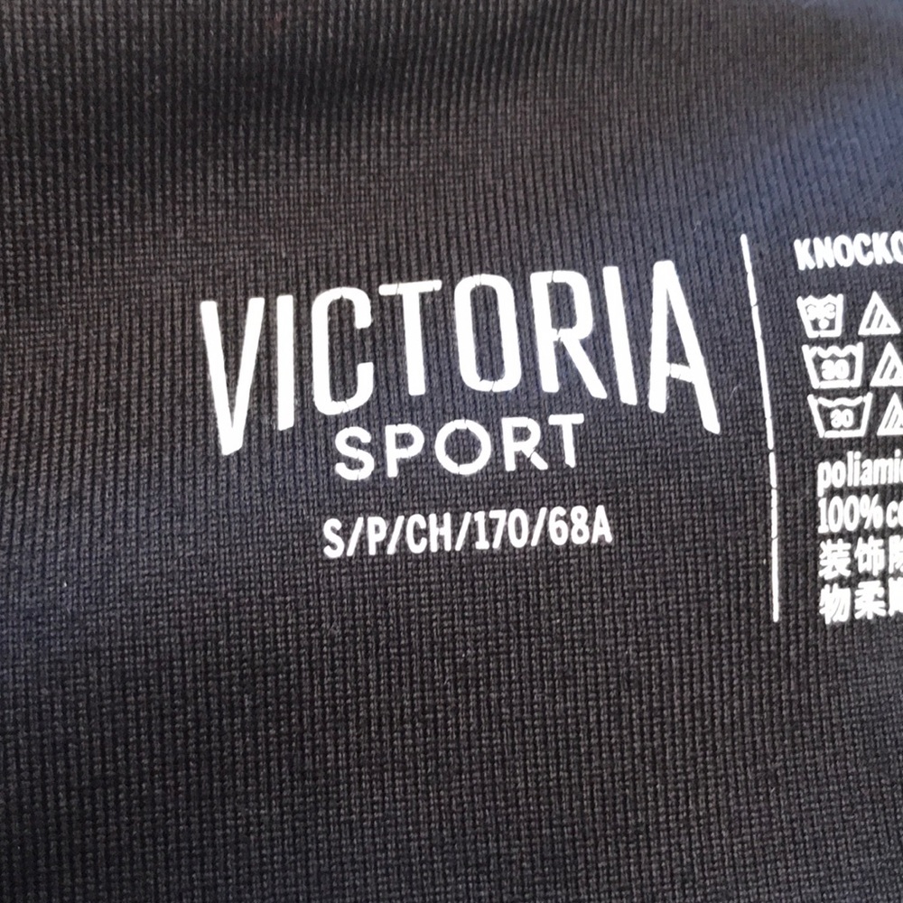 Victoria Secret Sport Black Capri Leggings w/ Mesh - Picture 2 of 14